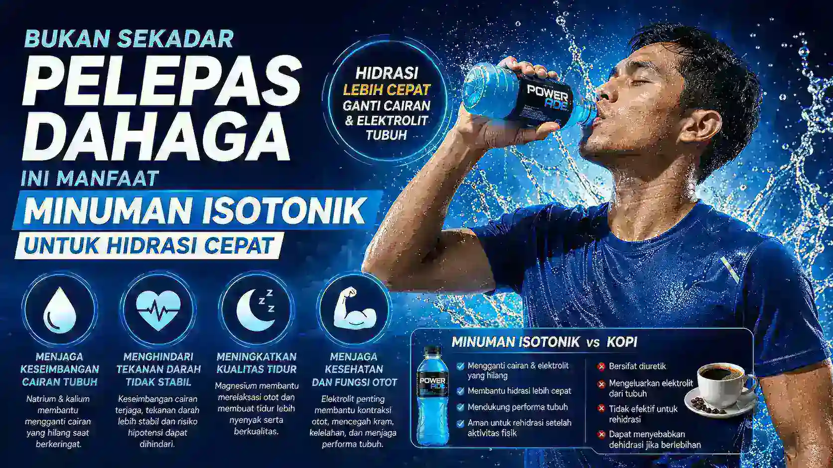 Bukan Sekadar Pelepas Dahaga, Ini Manfaat Minuman Isotonik untuk Hidrasi Cepat